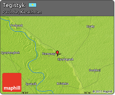 Physical Map of Tegistyk