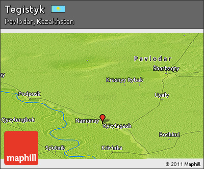 Physical Panoramic Map of Tegistyk