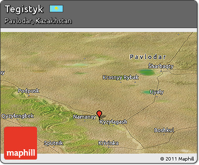 Satellite Panoramic Map of Tegistyk