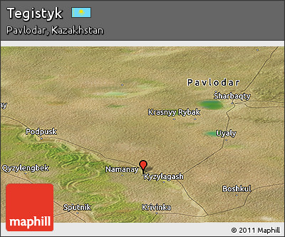 Satellite Panoramic Map of Tegistyk