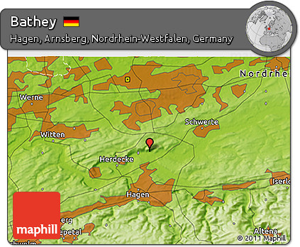 Physical 3D Map of Bathey