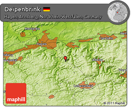 Physical 3D Map of Deipenbrink