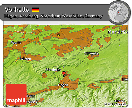 Physical 3D Map of Vorhalle