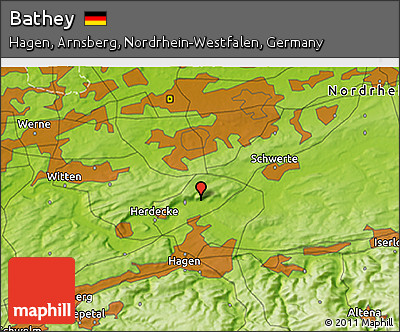 Physical 3D Map of Bathey
