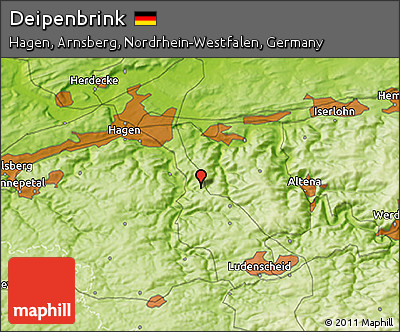 Physical 3D Map of Deipenbrink