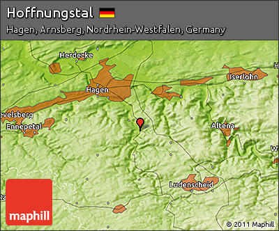 Physical 3D Map of Hoffnungstal