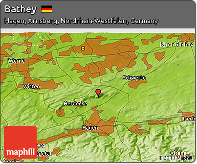 Physical 3D Map of Bathey