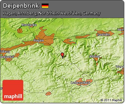 Physical 3D Map of Deipenbrink