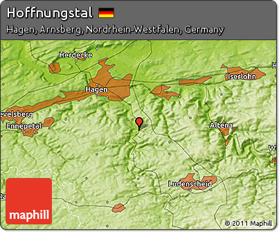 Physical 3D Map of Hoffnungstal
