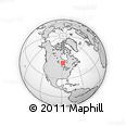 Outline Map of the Area around 51° 19' 36" N, 88° 19' 29" W, rectangular outline