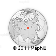 Outline Map of Kara-Khol', rectangular outline