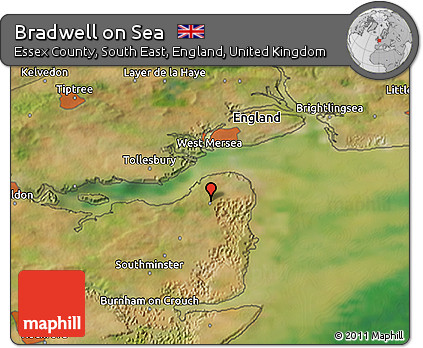 Bradwell On Sea Map Free Satellite 3D Map Of Bradwell On Sea