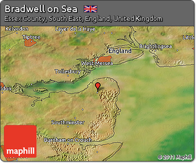 Bradwell On Sea Map Free Satellite 3D Map Of Bradwell On Sea