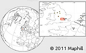 Blank Location Map of Watford