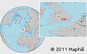 Gray Location Map of Watford