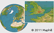 Satellite Location Map of Watford