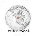 Outline Map of the Area around 51° 43' 18" N, 111° 16' 30" W, rectangular outline
