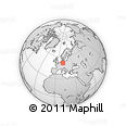 Outline Map of the Area around 51° 43' 18" N, 11° 7' 30" E, rectangular outline