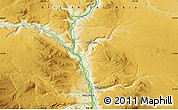 Physical Map of the area around 51° 43' 18" N, 122° 19' 29" W