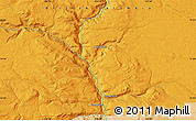 Political Map of the area around 51° 43' 18" N, 122° 19' 29" W