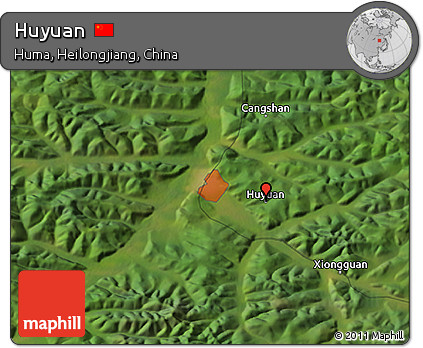 Satellite 3D Map of Huyuan