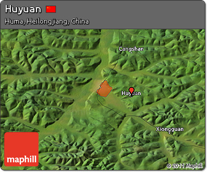 Satellite 3D Map of Huyuan
