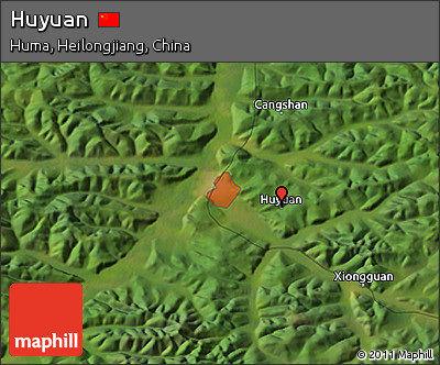 Satellite 3D Map of Huyuan