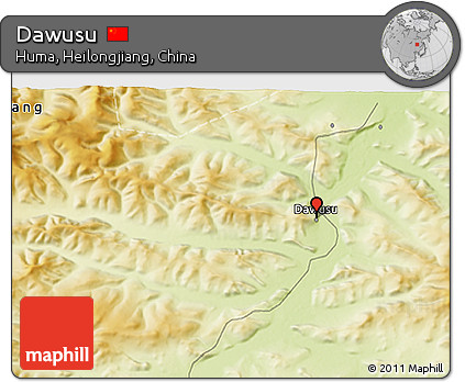 Physical 3D Map of Dawusu