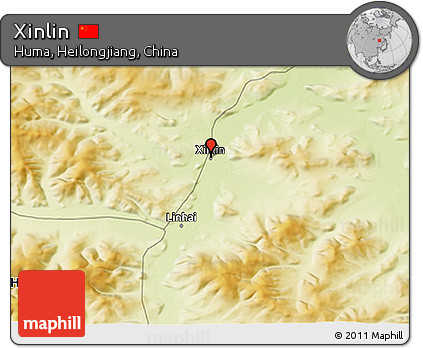 Physical 3D Map of Xinlin