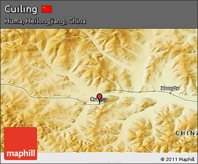 Physical 3D Map of Cuiling