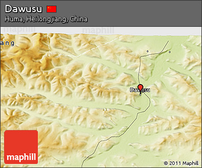 Physical 3D Map of Dawusu