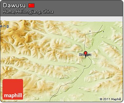 Physical 3D Map of Dawusu