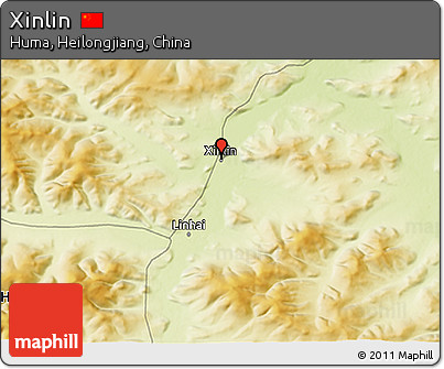 Physical 3D Map of Xinlin