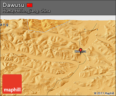Political 3D Map of Dawusu