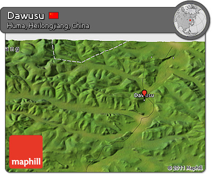 Satellite 3D Map of Dawusu