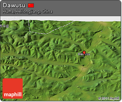 Satellite 3D Map of Dawusu