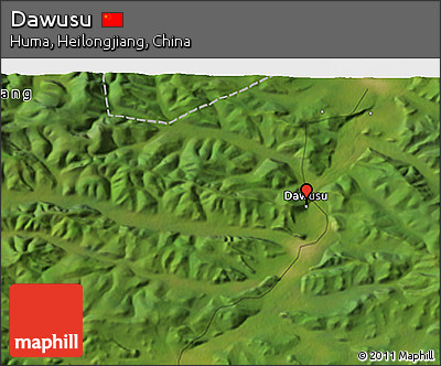 Satellite 3D Map of Dawusu