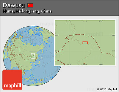 Savanna Style Location Map of Dawusu