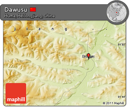 Physical Map of Dawusu