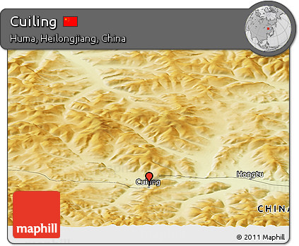 Physical Panoramic Map of Cuiling