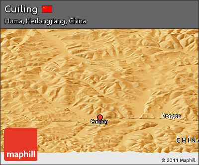 Political Panoramic Map of Cuiling