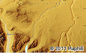 Physical Map of the area around 51° 43' 18" N, 124° 1' 30" W