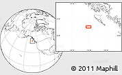 Blank Location Map of the area around 51° 43' 18" N, 134° 13' 29" W