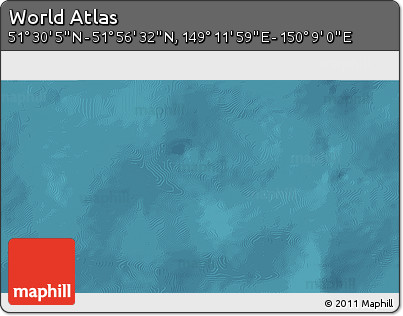 Satellite 3D Map of the Area around 51° 43' 18" N, 149° 40' 30" E