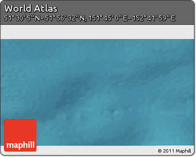 Satellite 3D Map of the Area around 51° 43' 18" N, 152° 13' 29" E
