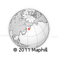 Outline Map of the Area around 51° 43' 18" N, 153° 55' 30" E, rectangular outline