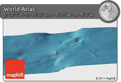 Satellite Panoramic Map of the Area around 51° 43' 18" N, 15° 13' 29" W