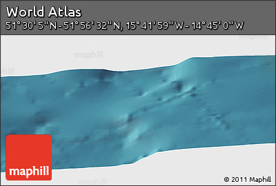 Satellite Panoramic Map of the Area around 51° 43' 18" N, 15° 13' 29" W