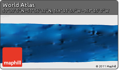 Physical Panoramic Map of the Area around 51° 43' 18" N, 168° 13' 29" W