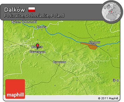 Physical 3D Map of Dalków